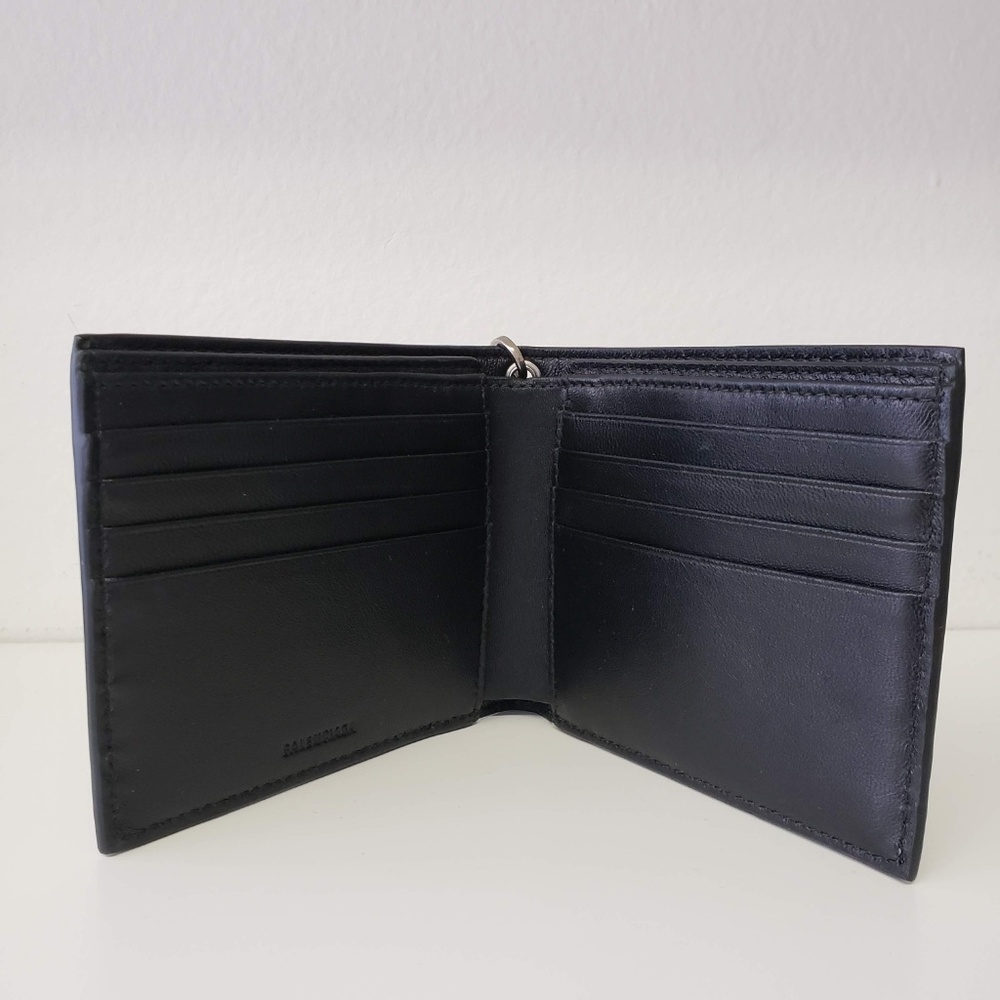 Balenciaga Black St. Losange Chain Wallet - Picture 5 of 8